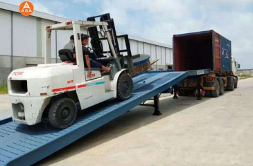 Lợi ích của việc sử dụng cầu dẫn xe nâng lên Container