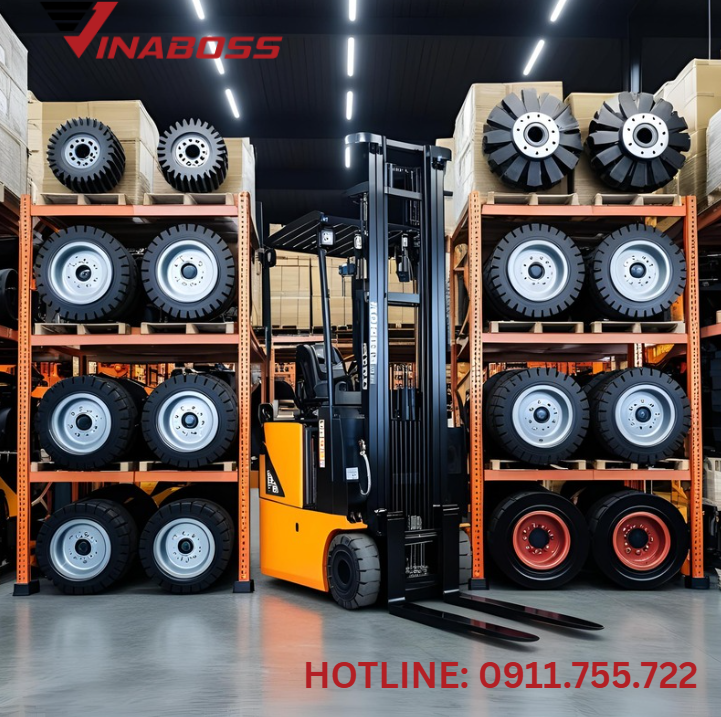 Hệ thống thay lốp, phụ tùng xe nâng chất lượng